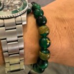 Customer wearing a bracelet inspired by traditional Chinese philosophy
